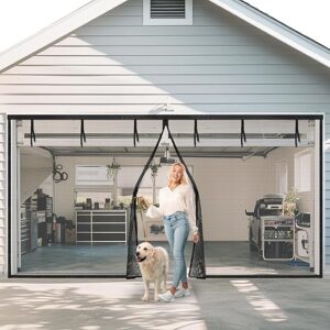 PICK FOR LIFE 16x7 Ft Magnetic Garage Door Screen