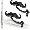 Samorillo [2 Pack] Clip-On Mustache For Flutes