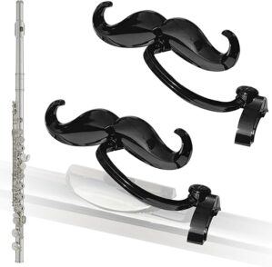 Samorillo [2 Pack] Clip-On Mustache For Flutes