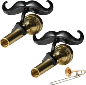 Samorillo [2 Pack] Clip-On Mustache For Trombones