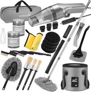 Viewsun 21Pcs Car Cleaning Kit With Vacuum
