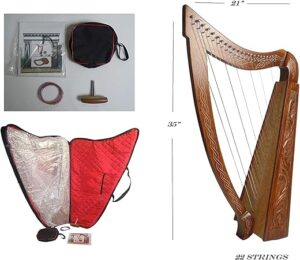CGI 22 Strings Harp With Accessories