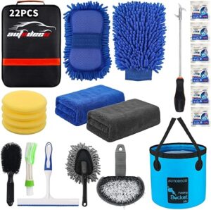 AUTODECO 22Pcs Car Wash Cleaning Tools Kit