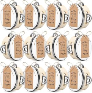 Boao 24 Sets Wooden Wedding Tambourines 4 Inch
