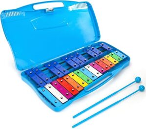 Foraineam 25 Notes Colorful Metal Keys Glockenspiel