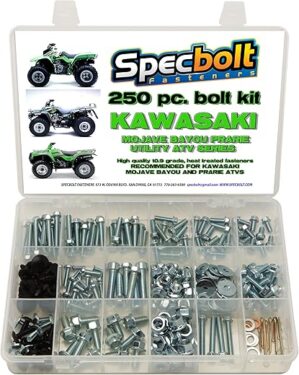 Specbolt Fasteners 250pc Utility ATV Bolt Kit for Kawasaki