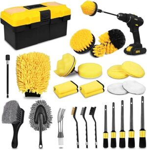 TTRCB 27Pcs Car Detailing Kit, Brush Set