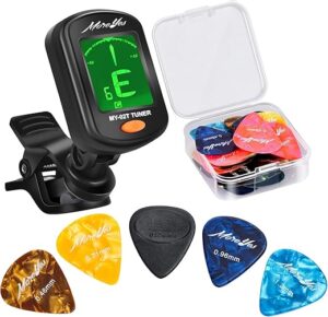 MOREYES 28Pcs Guitar Tuner Clip On Chromatic