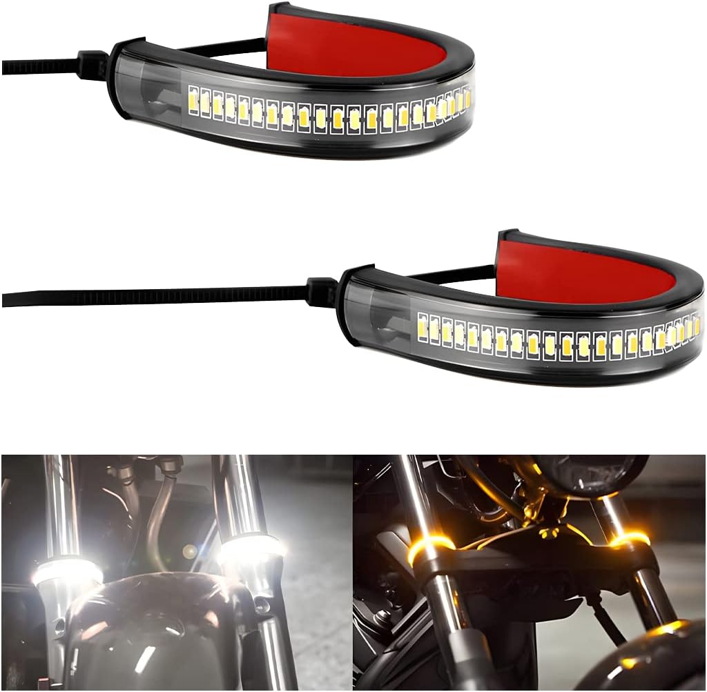 zipelo 2PCS LED Motorcycle Turn Signal Lights