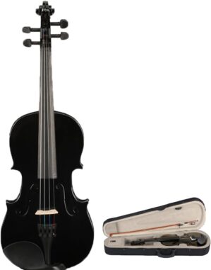 Kcelarec 3/4 Black Solid Wood Acoustic Violin