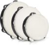 Tosnail 3 Pack Wooden Tambourine Set