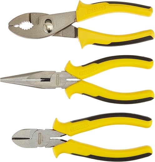 STANLEY 3-Piece Bi-Material Pliers Set 84-056