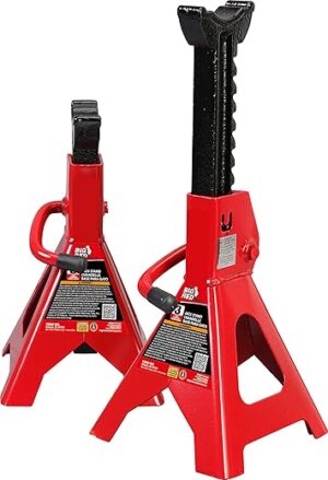 BIG RED 3 Ton Heavy Duty Steel Jack Stands