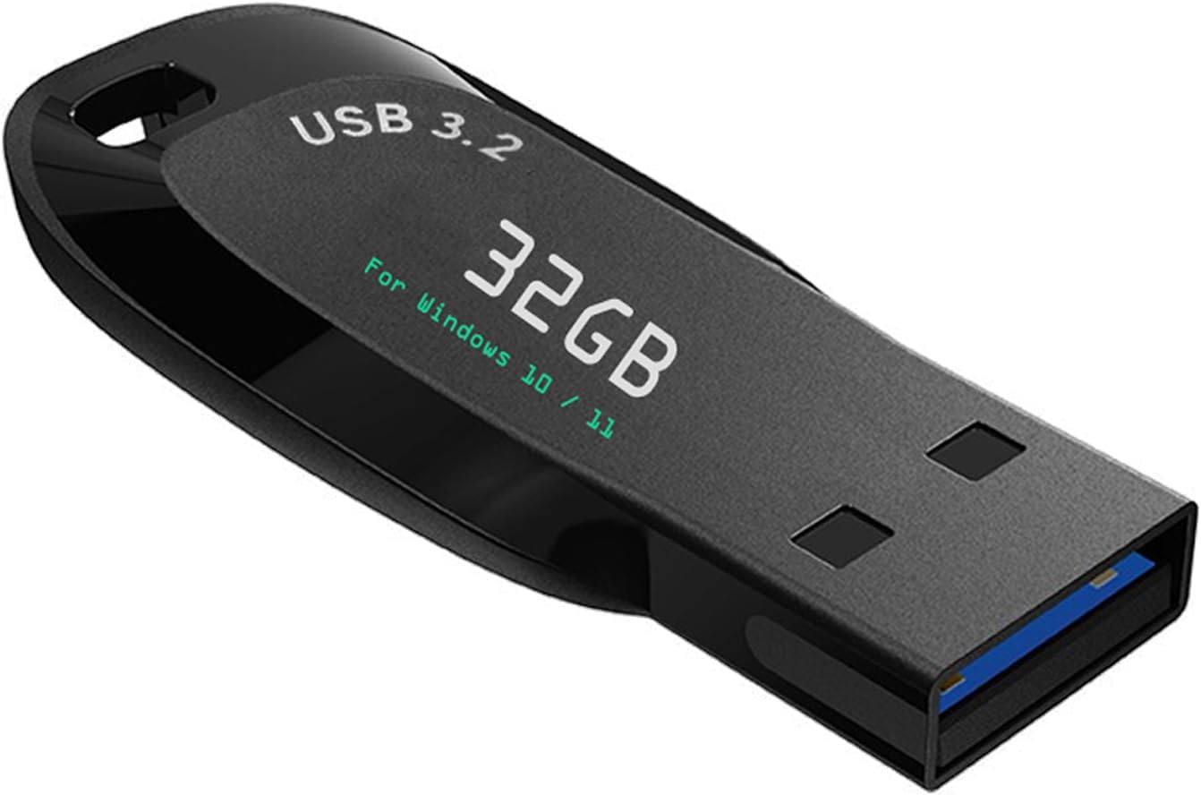 Xtssui 32GB - Bootable Windows 10&11, USB Driver 3.2Gen For Reinstall Windows, Reset Password, Network Drives (WiFi & LAN), Supported UEFI And Legacy, Compatible All Brands
