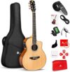 Vangoa 36 Inch Acoustic Electric Guitar Bundle