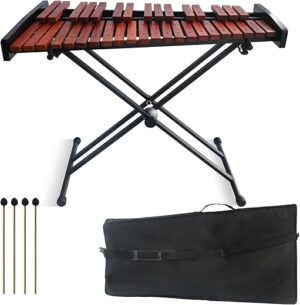 SOCROTO 37-Key Glockenspiel Xylophone With Stand