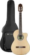 TARIO 39 Inch Electric Cutaway Classical Guitar