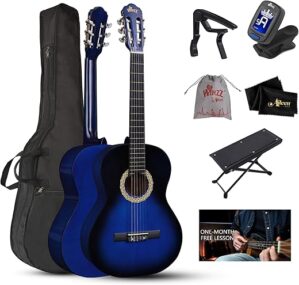 WINZZ 39 Inches Classical Guitar Beginner Kit