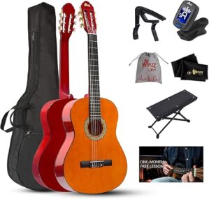 WINZZ 39 Inches Classical Guitar Beginner Set