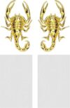 Micro Traders 3D Scorpion Metal Car Sticker Emblem