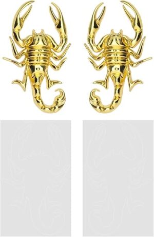 Micro Traders 3D Scorpion Metal Car Sticker Emblem