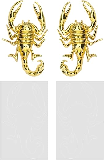 Micro Traders 3D Scorpion Metal Car Sticker Emblem