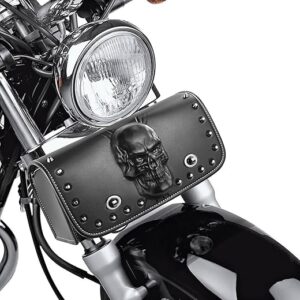 YHTIMIOX 3D Skull Motorcycle SaddleBags Storage Pouch