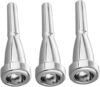 Liyafy 3pcs Bb Trumpet Mouthpiece Set Silver