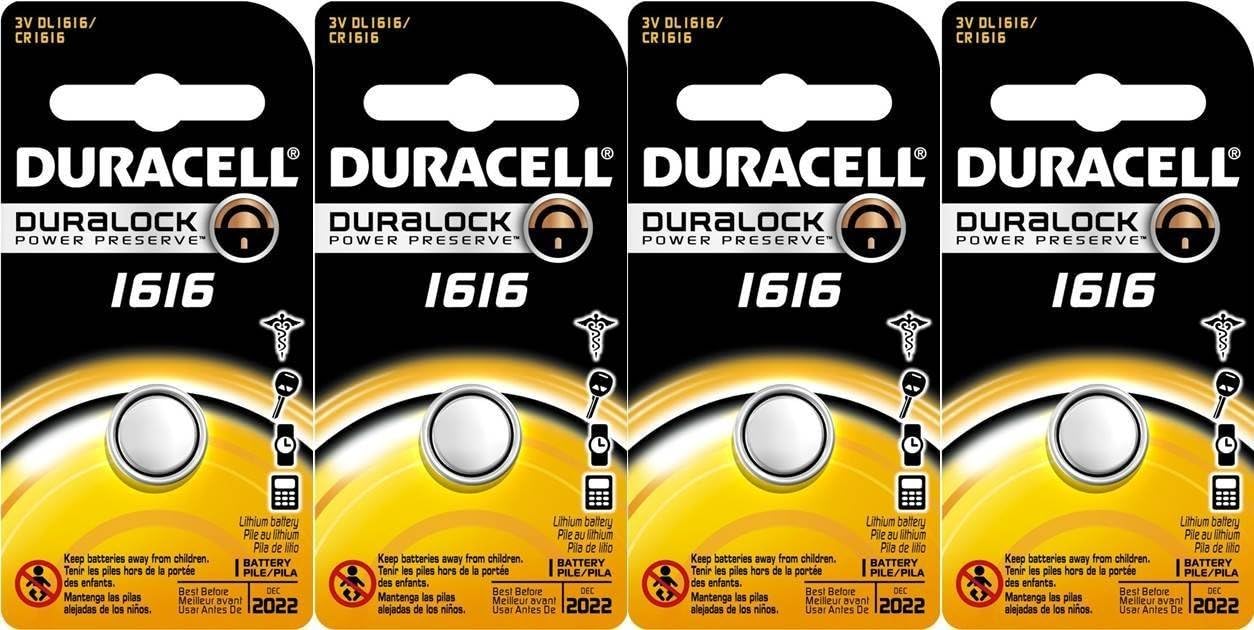 DURACELL 3V Security Battery, 4 Count