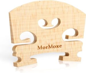 MorMoxe 4/4 Full Size Hand-Carved Maple Violin Bridge