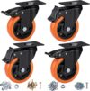 ASRINIEY 4″ Heavy Duty Swivel Caster Wheels