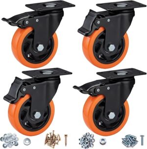 ASRINIEY 4″ Heavy Duty Swivel Caster Wheels