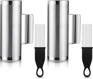 Kathfly 4 Pcs Stainless Steel Guiro Instruments