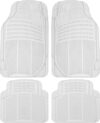 BDK 4-Piece Clear Rubber Floor Mats