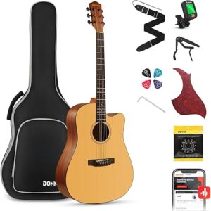 Donner 41” Acoustic Guitar Bundle For Beginners