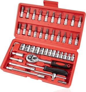 Beaiguna 46PCS Small Drive Socket Wrench Set