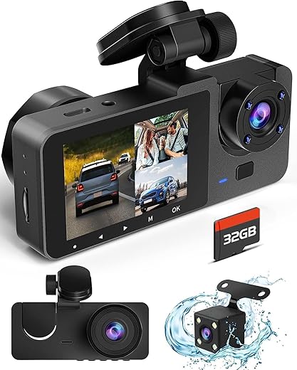 Azacvb 4K Car Dash Camera With Night Vision