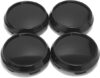 RTRHINOTUNING 4PCS 67.5mm Wheel Center Caps Black