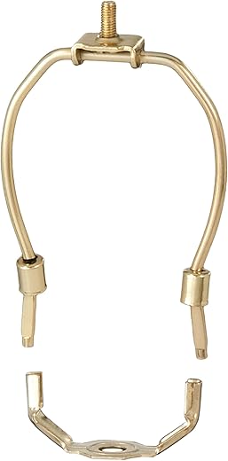 B&P Lamp 5 Inch Brass Plated Lamp Harp
