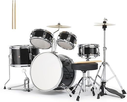 Ktaxon 5-Piece Junior Drums Set With Stool