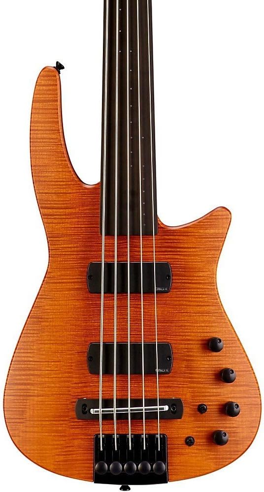 NS Design 5 String Bass Guitar, Amber Satin (CR5BGAMSFL)