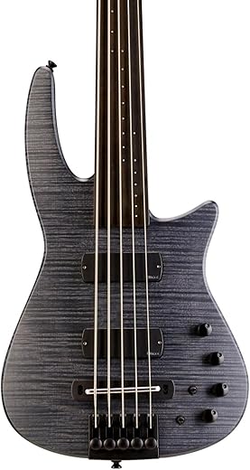 NS Design 5 String Bass Guitar, Charcoal Satin (CR5BGCHSFL)