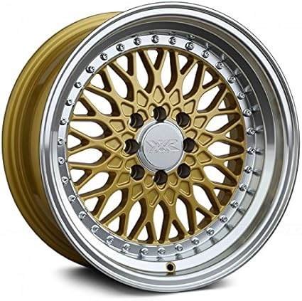 XXR Wheels 536 Gold Wheel With Machined Finish Lip