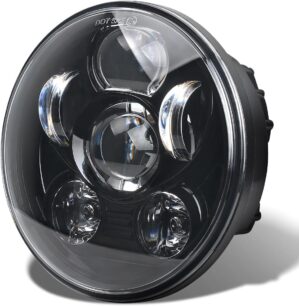 Tugwuetlwu 5.75 Inch LED Motorcycle Headlight Compatible