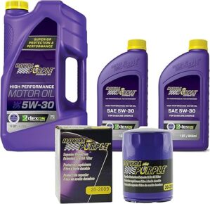 Royal Purple 5W-30 Synthetic Motor Oil & 20-2009 Oil Filter