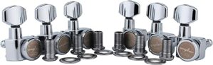 guyker 6 In-line Guitar Locking Tuners – Chrome