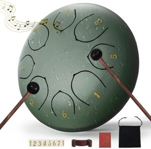 MENGBEI 6 Inch 8 Note Outdoor Rain Drum