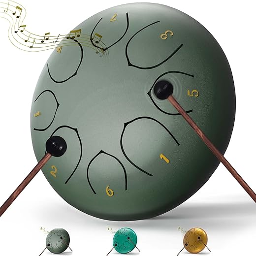 INNOWARMER 6-Inch Chakra Steel Tongue Drum