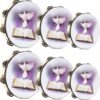 Boao 6 Pack Dove Bible Tambourine Set