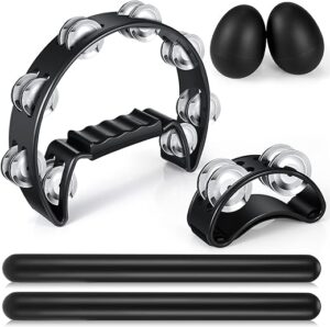 Yeshone 6 Pcs Tambourines With Bells Set